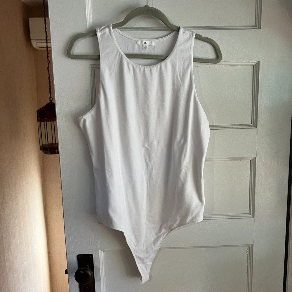 NWOT BP White High Neck Bodysuit